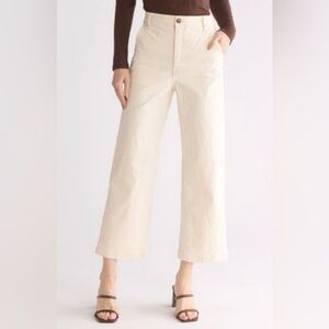 THE GREAT. Painter Pant, Ivory 30